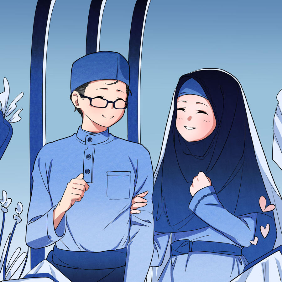 Its an honor to marry u, my halal couple!